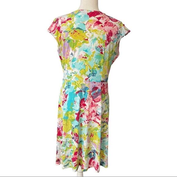 212 Collection Floral Faux Wrap Dress SMALL - Picture 8 of 16